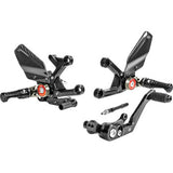 GILLES TOOLING MUE2 Rearset - Black CBR1000RR-R Fireblade SP 2021-2023  MUE2-H02-B