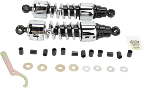 PROGRESSIVE SUSPENSION Shocks - 412 Cruiser Series - Chrome - 13" - Standard/Heavy Duty 412-4221C