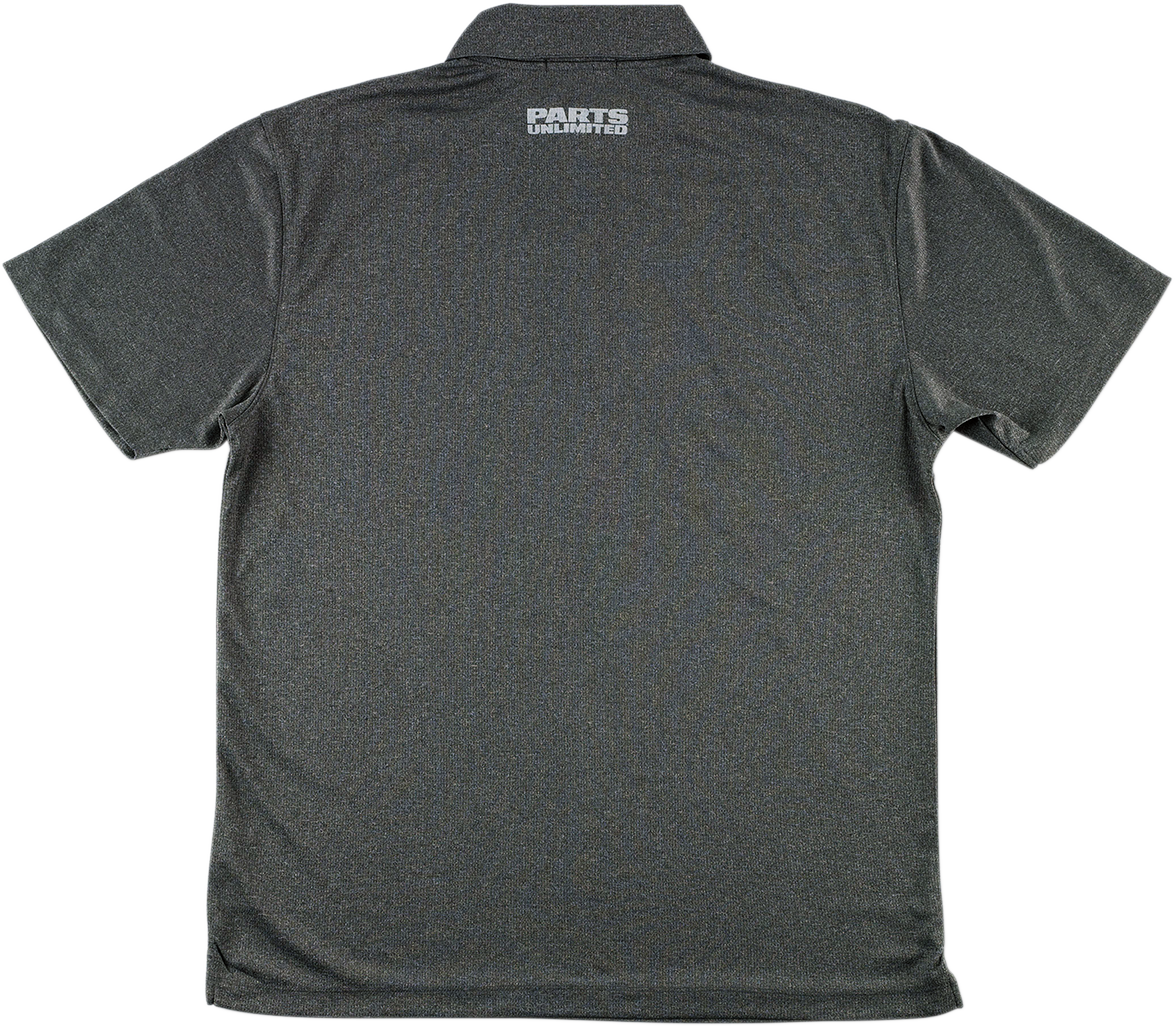 MOOSE RACING Polo Shirt - Heather Charcoal - Medium 3040-2655