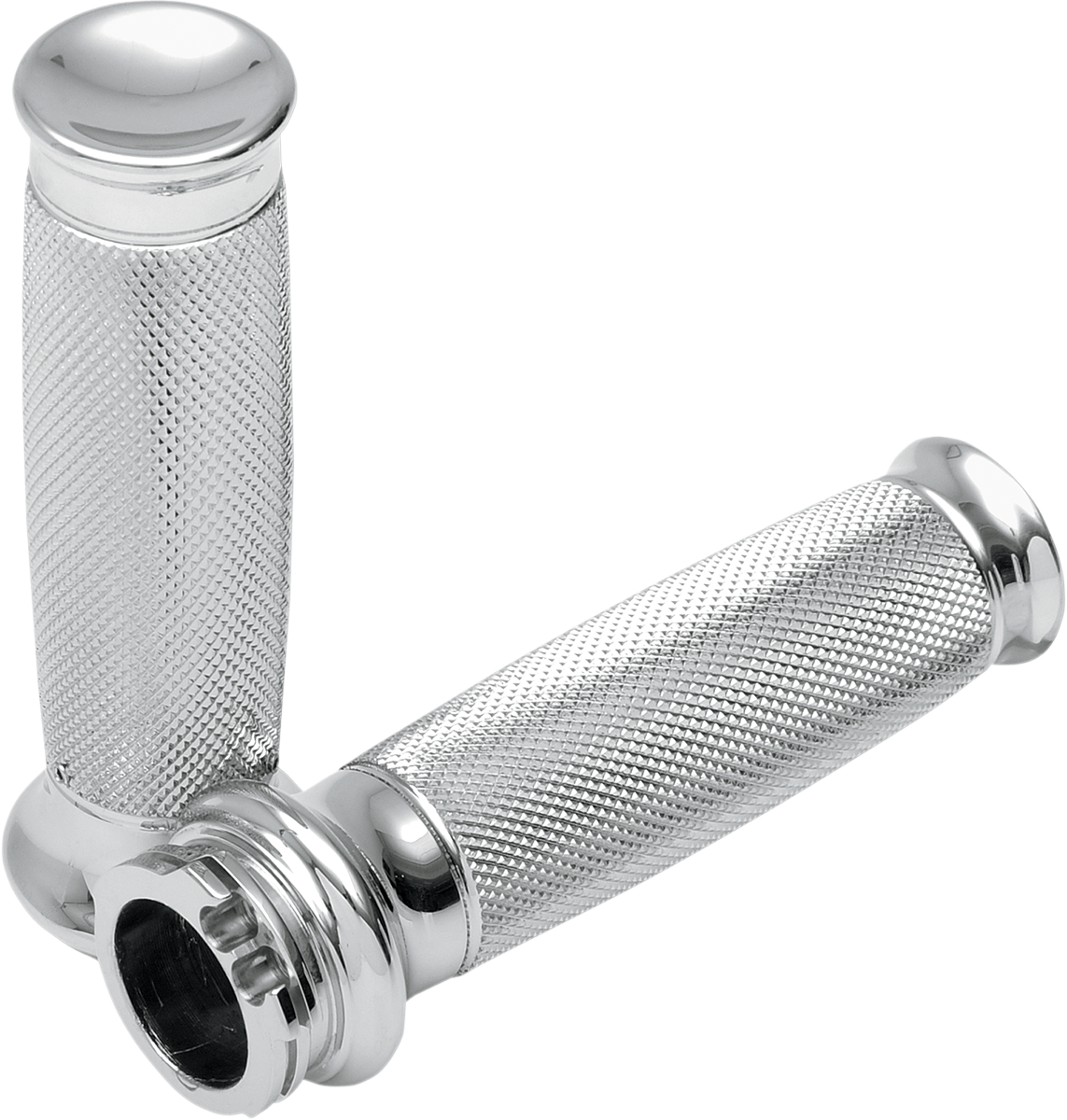 TODD'S CYCLE Grips - Vice - Knurled - Chrome VGK-1