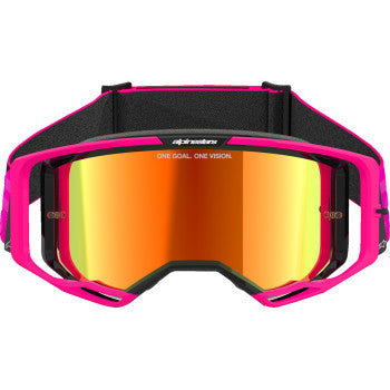 ALPINESTARS GOGGLES Vision 8 Goggle - Corp - Pink - Red Mirror 5101625-3083