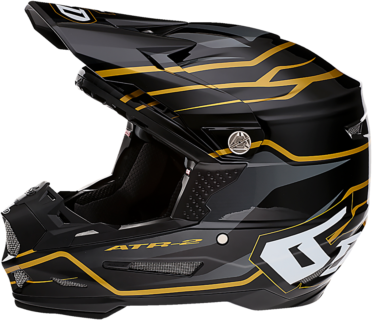 6D ATR-2 Helmet - Phase - Black/Gold - Medium 12-2806