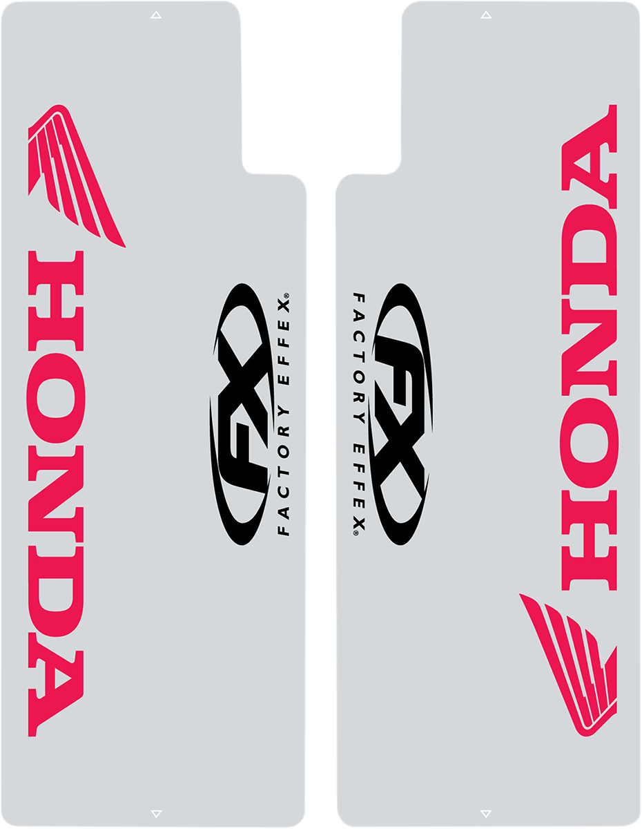 FACTORY EFFEX Fork Shield Decal - Upper - Honda - Red 06-38302