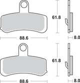 SBS Sintered Brake Pads - Harley-Davidson 853H.HS