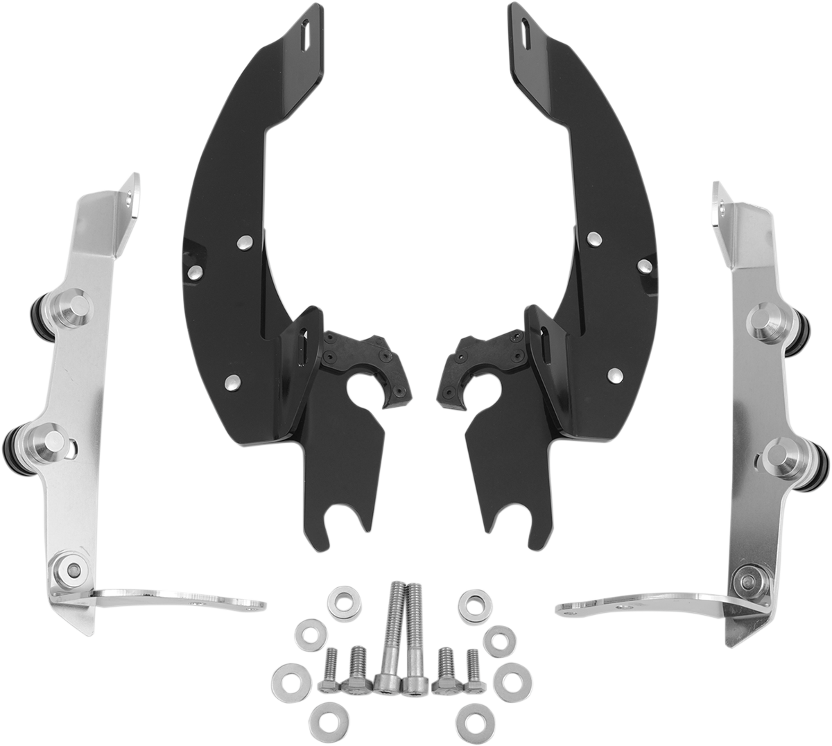 MEMPHIS SHADES Batwing Trigger Lock Mounting Kit - Aero - Black MEK1900