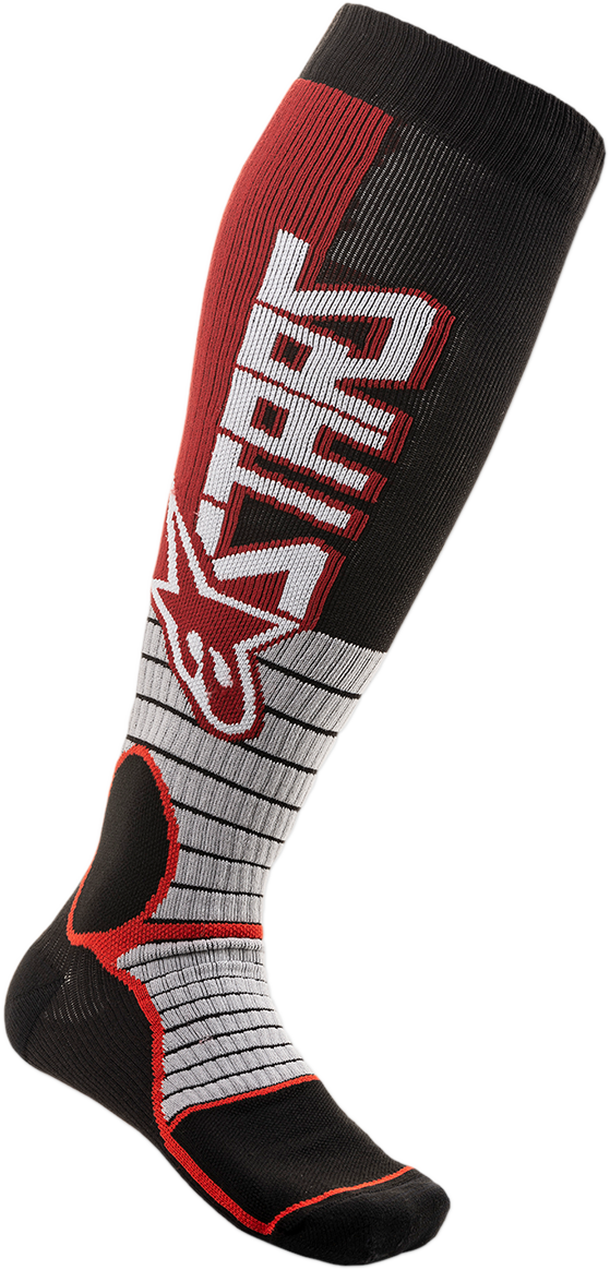 ALPINESTARS MX Pro Socks - Burgandy/Black - Large 4701520-301-L2X