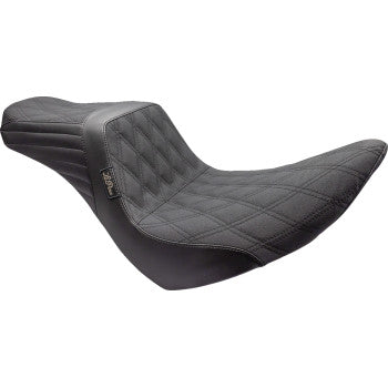 LE PERA Tailwhip Seat - Double Diamond w/ Grip Tape - Black - FL/FX '18-'23 LYR-580DDGP