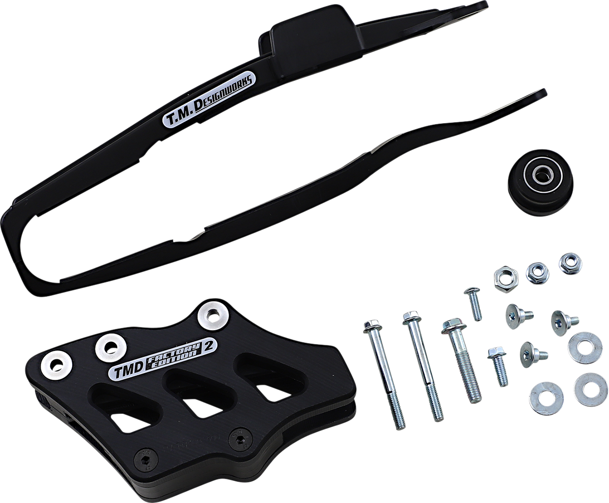 T.M. DESIGNWORKS Chain Guide/Slider - Yamaha - Black YCP-OR8-BK