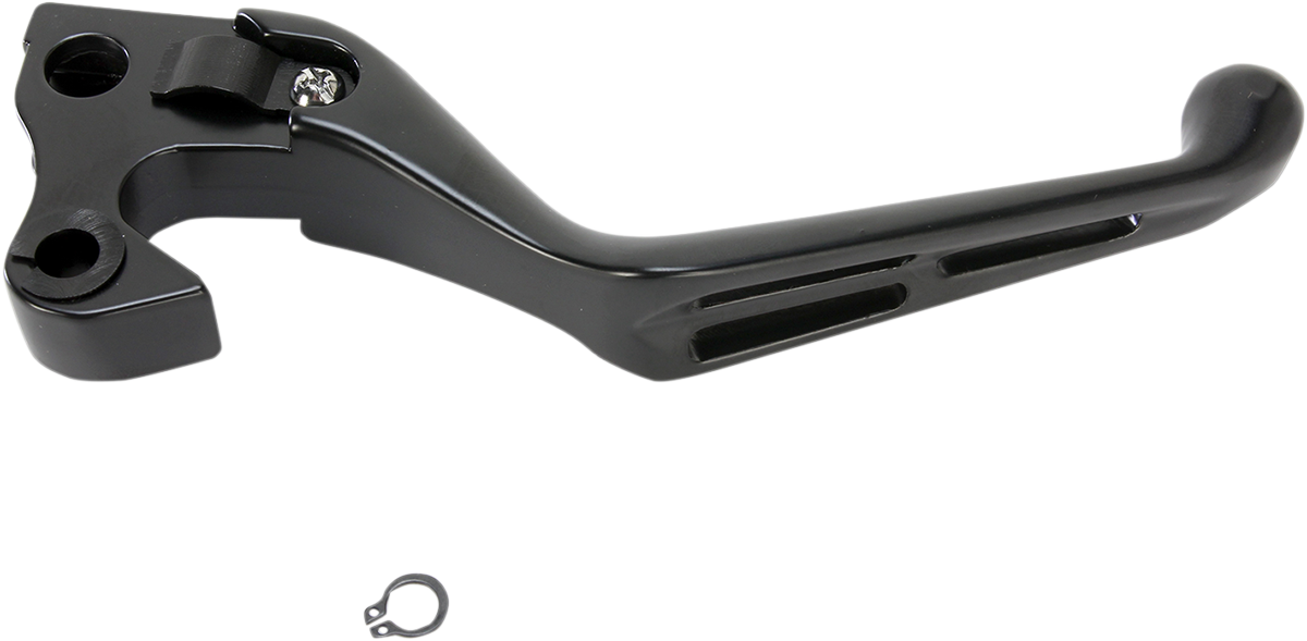 DRAG SPECIALTIES Clutch Lever - Wide Blade - Slotted - Black H07-0602MB-C