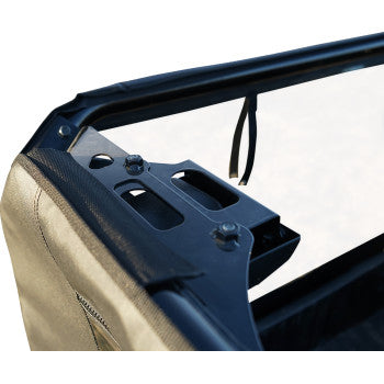 SEIZMIK Soft Doors - Middle/Rear Windows - Black - Honda Pioneer 1000 2016-2023 51-20983