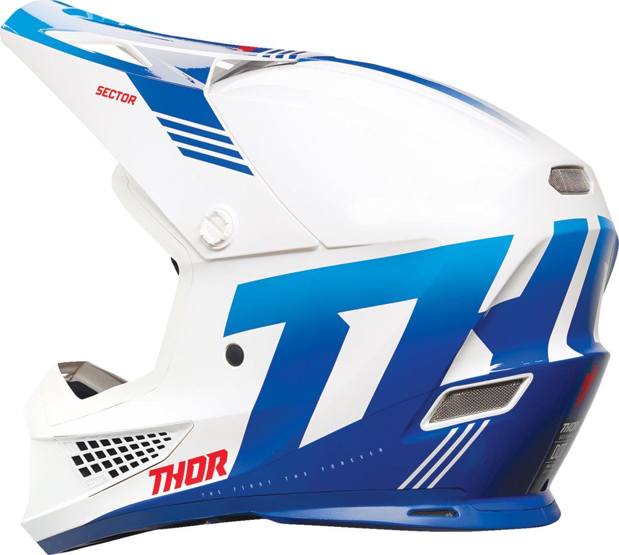 THOR Sector 2 Helmet - Carve - White/Blue - Medium 0110-8131