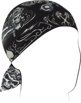 ZAN HEADGEAR Flydanna Cotton Headwrap - Biker Skull Z712