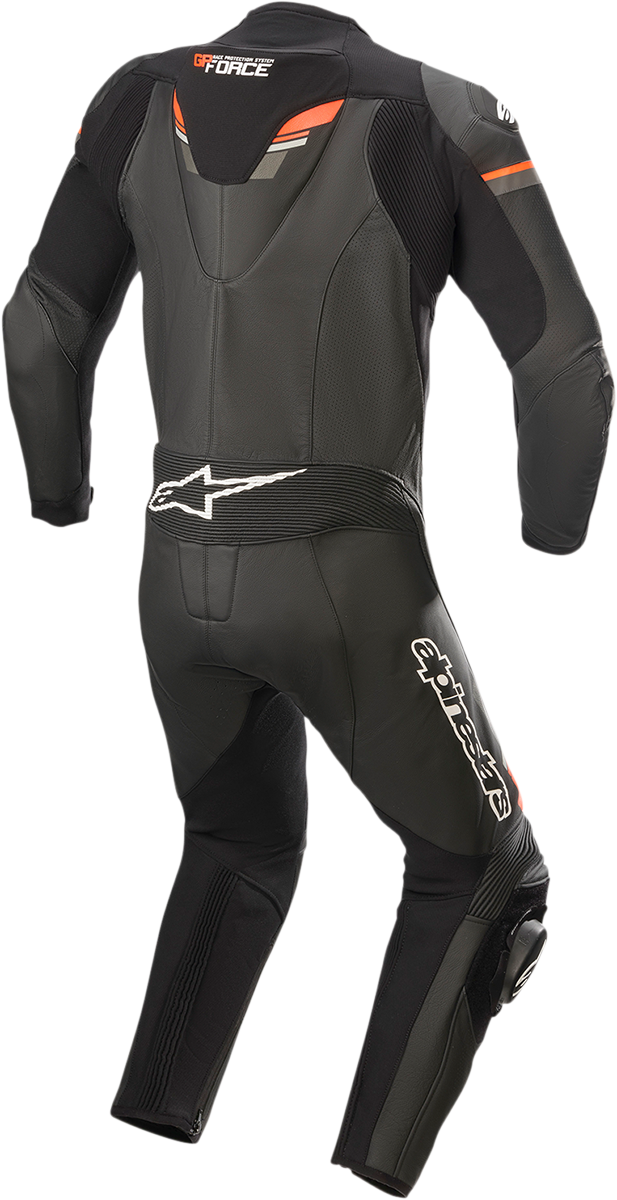 ALPINESTARS GP Force Chaser 1-Piece Leather Suit - Black/Red Fluorescent - US 44 / EU 54 3150321-1030-54