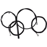 LA CHOPPERS Handlebar Cable/Brake Line Kit - Complete - 15" - 17" Handlebars - Black Vinyl   Glide  LA-8059KT2-16B