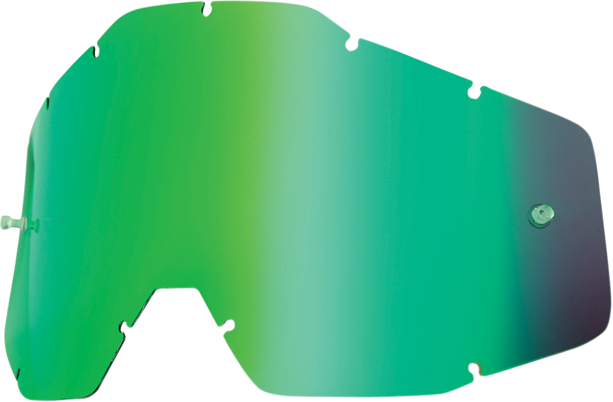 100% Accuri/Strata/Racecraft Lens - Green Mirror 51002-005-02