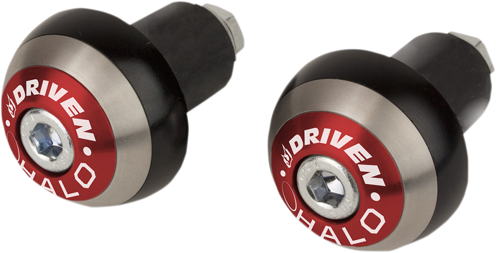 DRIVEN RACING Bar End - Halo - Red DHBEW-RD