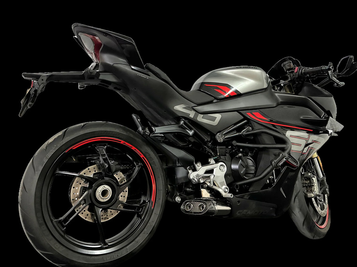 Vandemon CFMOTO 450SR & 450SR-S Low Mount Single Side Exit Exhaust System 2022-2025 CFMOTO450SRSLMSSEXHA