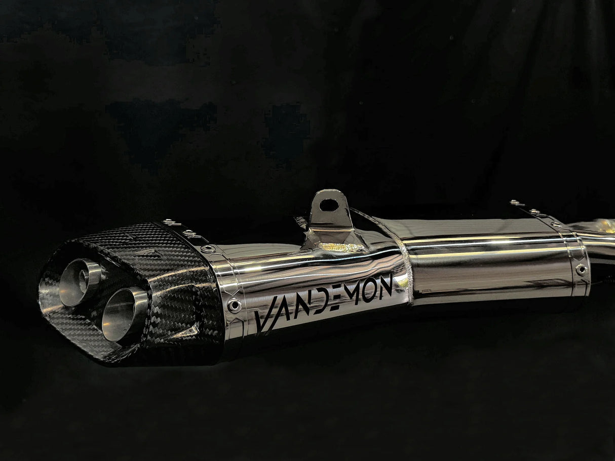 Vandemon CFMOTO 450SR & 450SR-S Low Mount Single Side Exit Exhaust System 2022-2025 CFMOTO450SRSLMSSEXHA