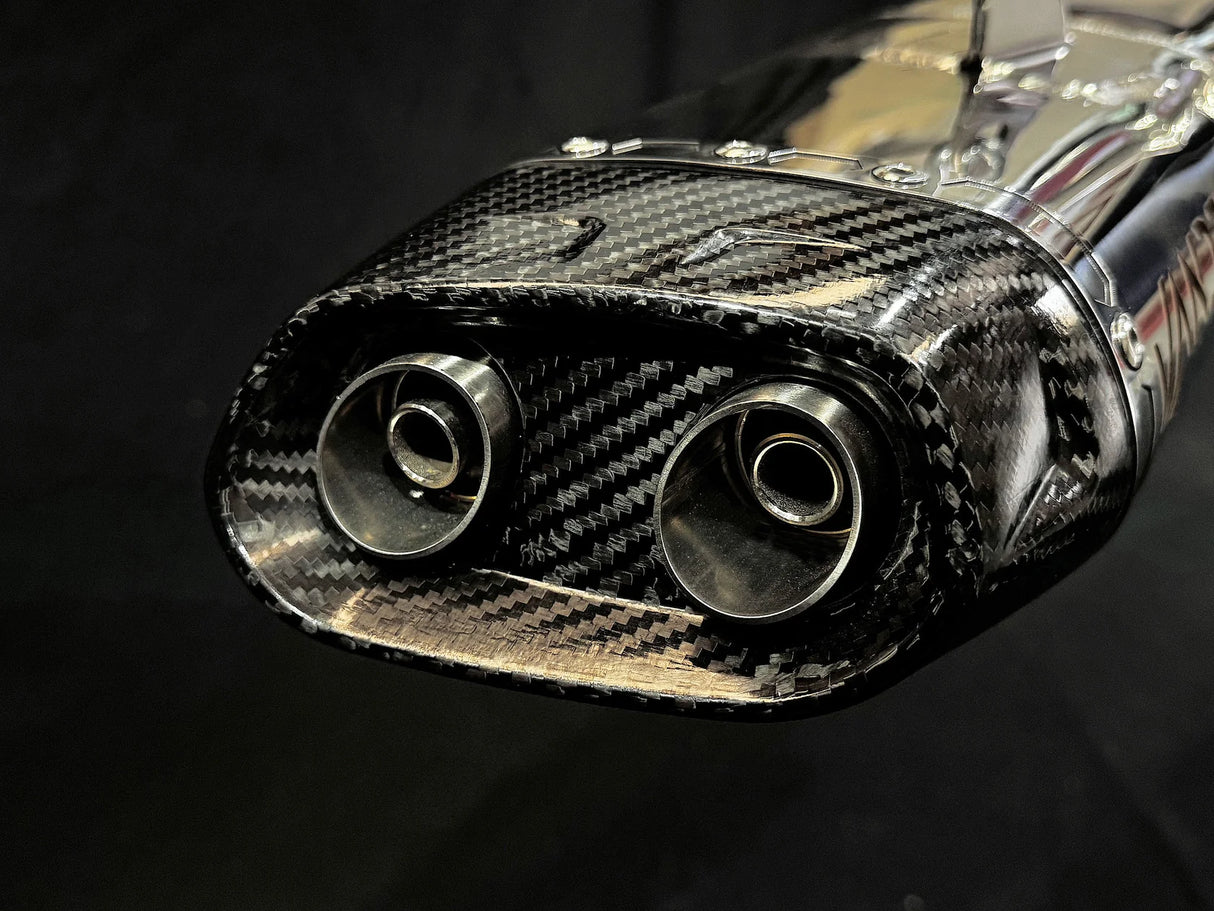 Vandemon CFMOTO 450SR & 450SR-S Low Mount Single Side Exit Exhaust System 2022-2025 CFMOTO450SRSLMSSEXHA