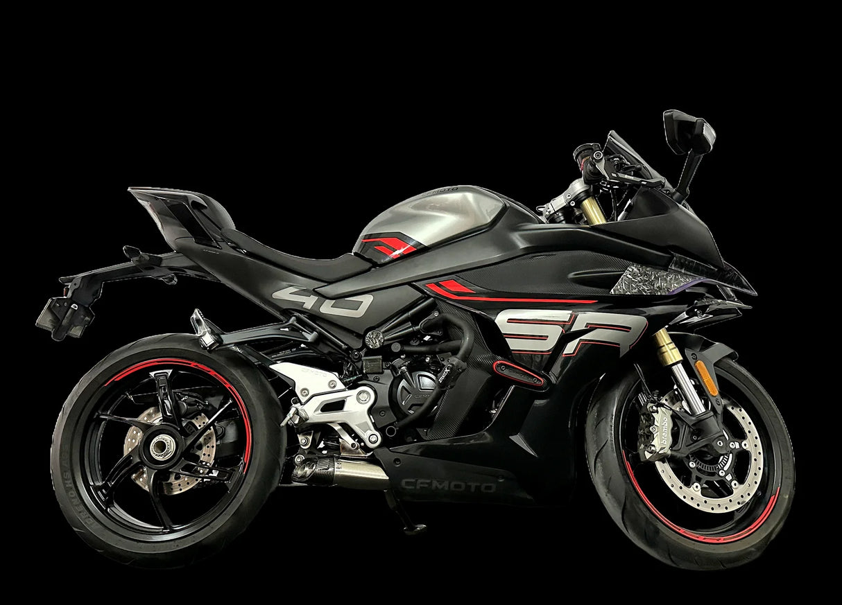 Vandemon CFMOTO 450SR & 450SR-S Low Mount Single Side Exit Exhaust System 2022-2025 CFMOTO450SRSLMSSEXHA
