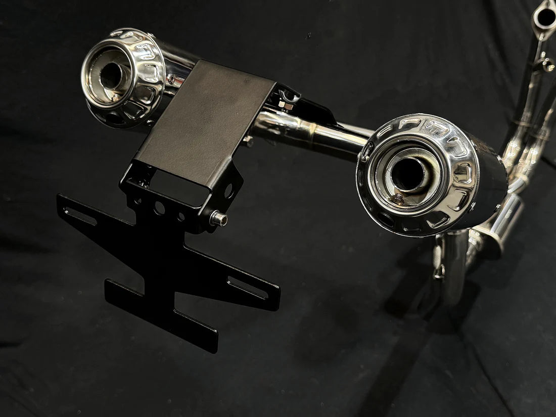 IN STOCK Vandemon CFMOTO single-sided swingarm  450SR-S 2023-2025 Stainless Steel / Titanium High Mount Exhaust System CFMOTO450SRSHMEXHC