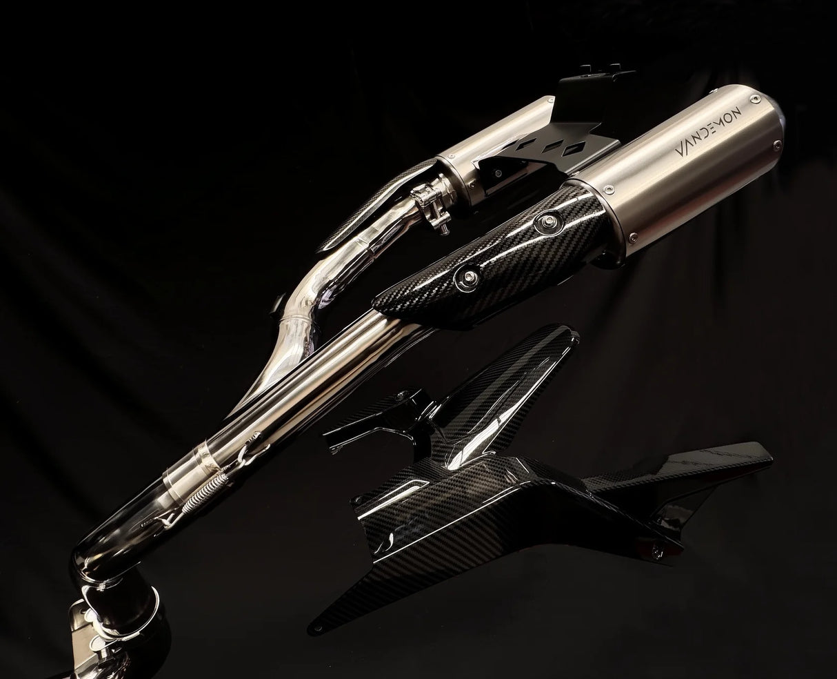Vandemon CFMOTO 675SR-R, 675SR-S, 675SS High Mount Titanium Exhaust System CFMOTO675SRRTIHMEXHA VA-107