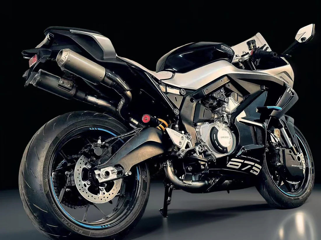 Vandemon CFMOTO 675SR-R, 675SR-S, 675SS High Mount Titanium Exhaust System CFMOTO675SRRTIHMEXHA VA-107