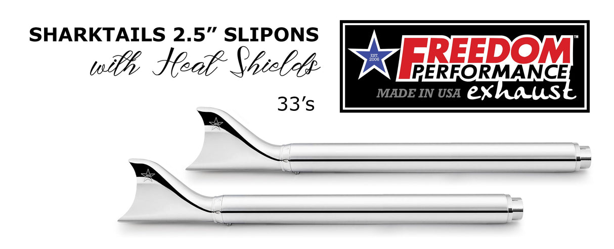 HARLEY TOURING SHARKTAIL & CREEPER 2.5" SLIP-ONS BUNDLE *CHECK DESCRIPTION FOR YEAR FITMENTS*