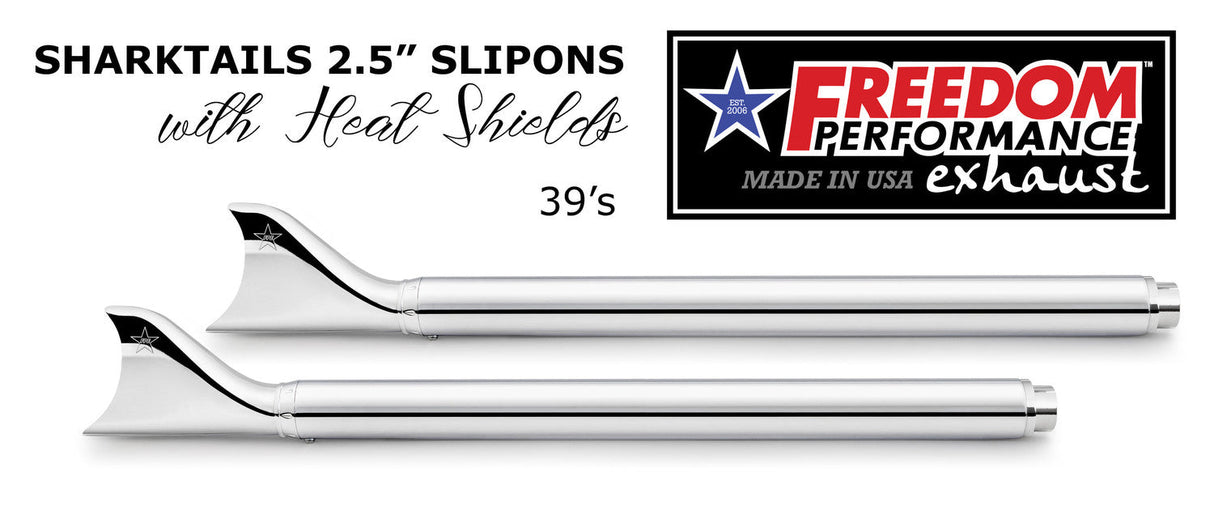 HARLEY TOURING SHARKTAIL & CREEPER 2.5" SLIP-ONS BUNDLE *CHECK DESCRIPTION FOR YEAR FITMENTS*