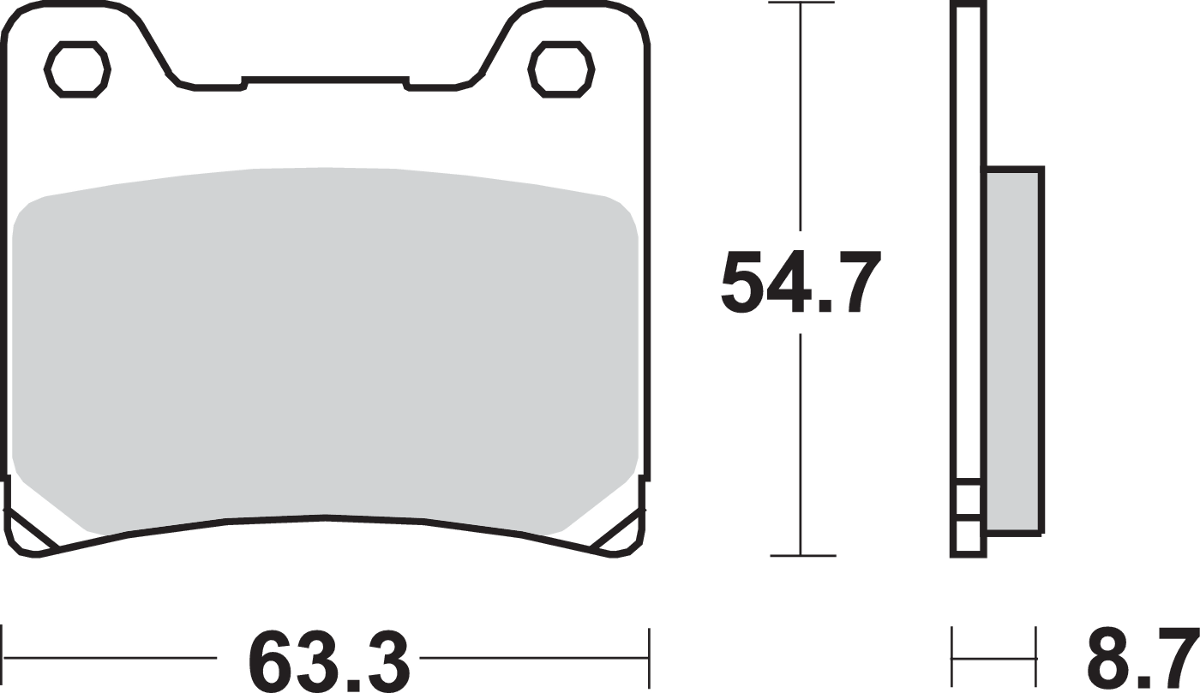 SBS HS Brake Pads - XV 750 Virago - 555HS 555HS