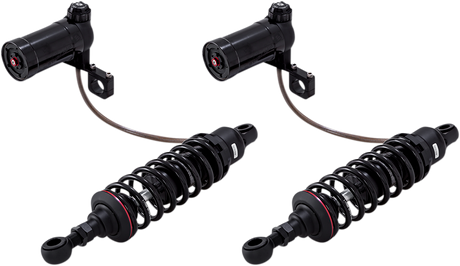 PROGRESSIVE SUSPENSION 990 Series Shocks with Remote Reservoir - Black - Standard - 12" 990-2001