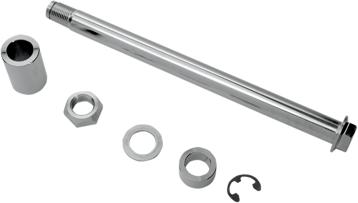 DRAG SPECIALTIES Axle Kit - Rear - Chrome W16-0336