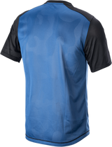 ALPINESTARS Alps 4.0 V2 Jersey - Short-Sleeve - Blue/Black/Silver - Large 1765922-7318-LG