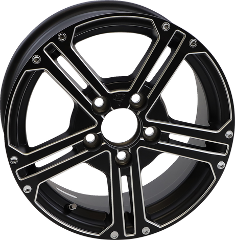 ITP Wheel - SS212 Alloy - Front/Rear - Milled Black - 15x7 - 5/4.5 - 6+1 (+61.8mm) 1522761727B