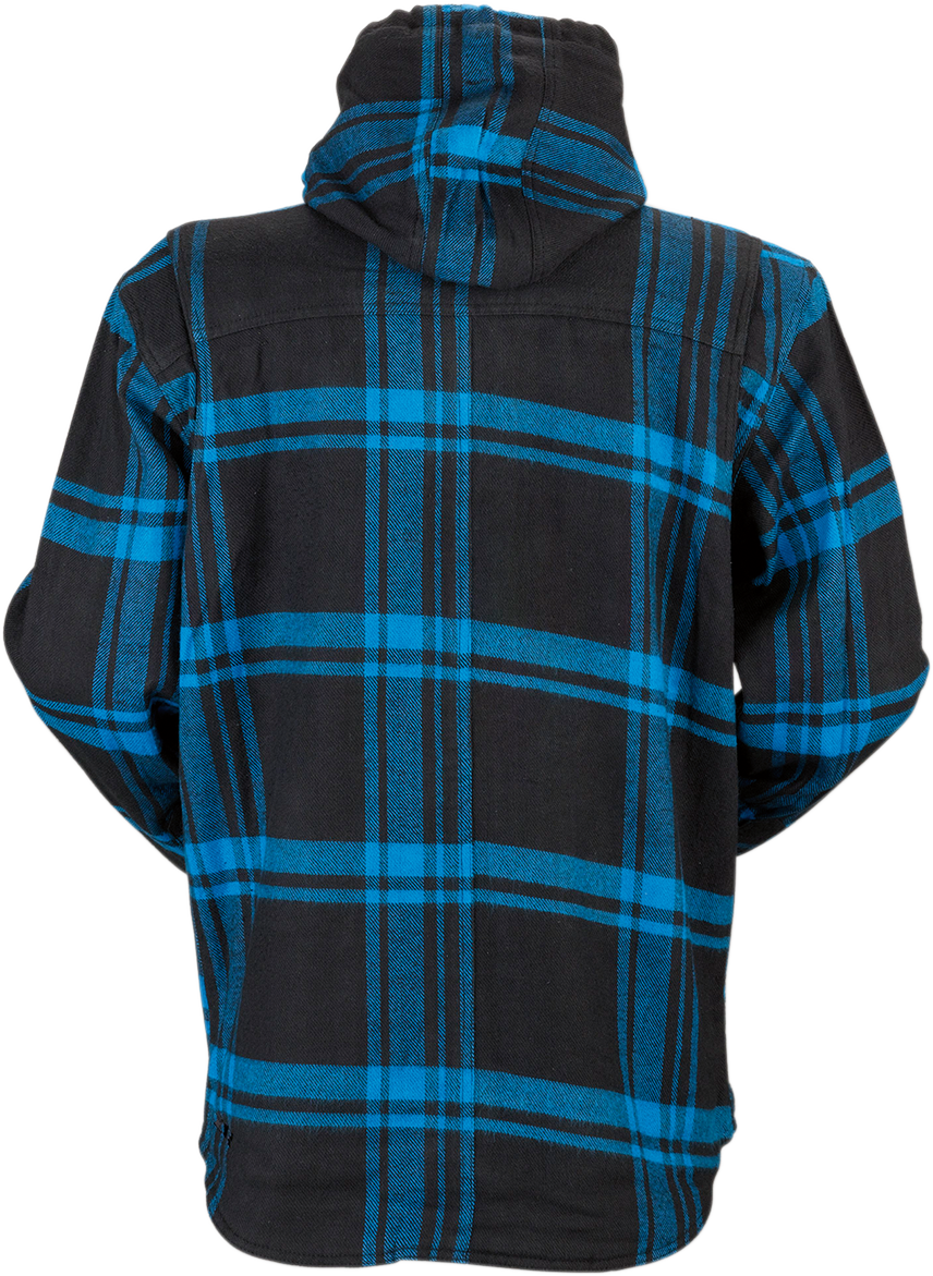 Z1R Timber Flannel Shirt - Black/Blue - 4XL 3040-2846