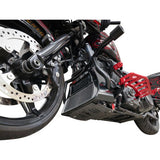 THRASHIN SUPPLY CO. Skid Plate - Carbon Fiber/Forged - With Red Brackets - FLHX/FLTRX TSC-3035-2