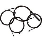 LA CHOPPERS Handlebar Cable/Brake Line Kit - Complete - 15" - 17" Handlebars - Midnight  Glide  2023-2024 LA-8059KT2-16M