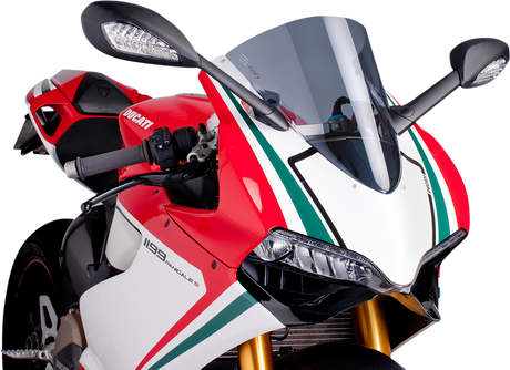 PUIG HI-TECH PARTS Race Windscreen - Smoke - Panigale 5990H