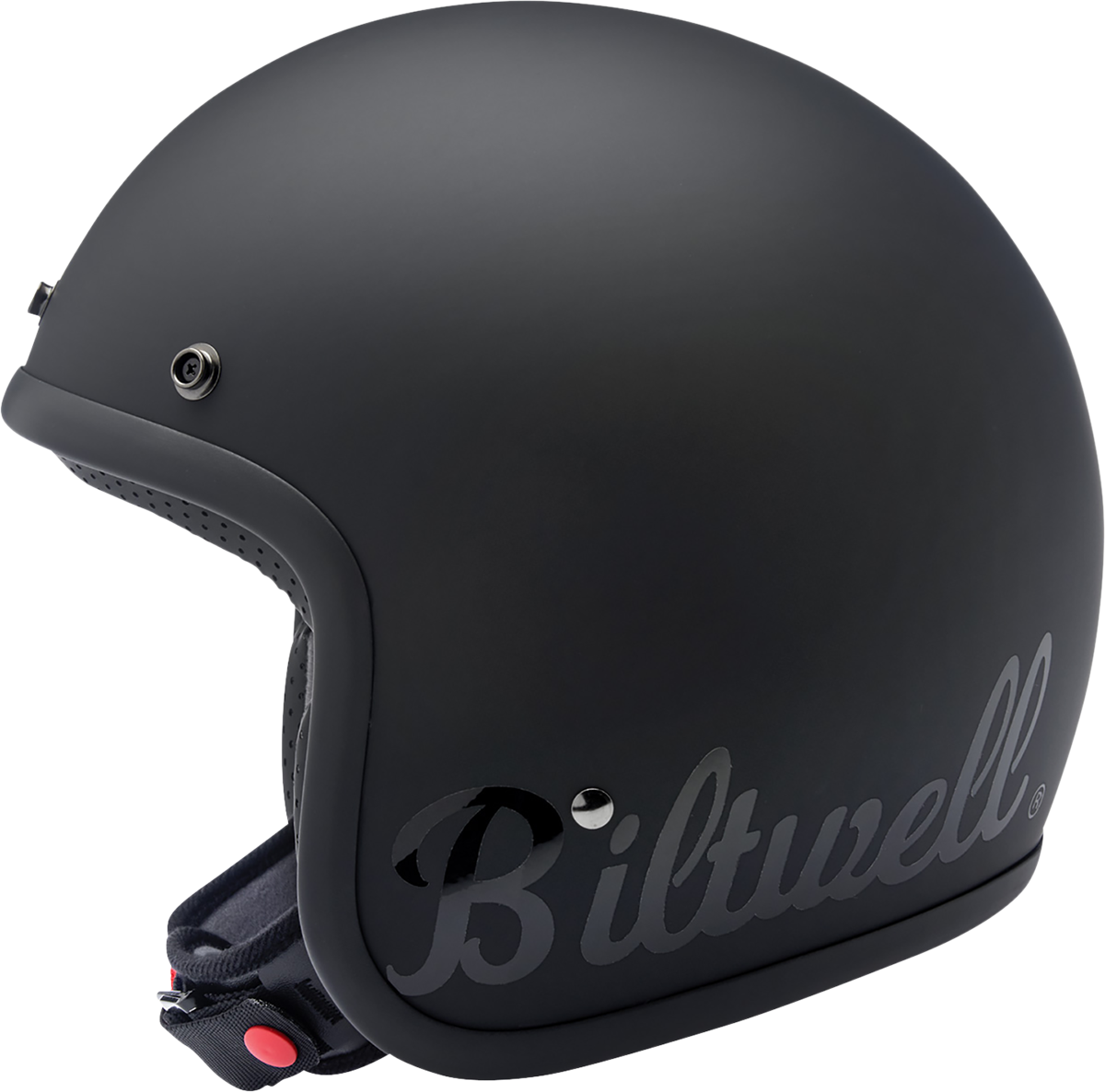 BILTWELL Bonanza Helmet - Flat Black Factory - XS 1001-638-201