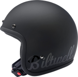 BILTWELL Bonanza Helmet - Flat Black Factory - Medium 1001-638-203