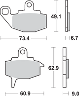 SBS HF Brake Pads - Kawasaki 602HF