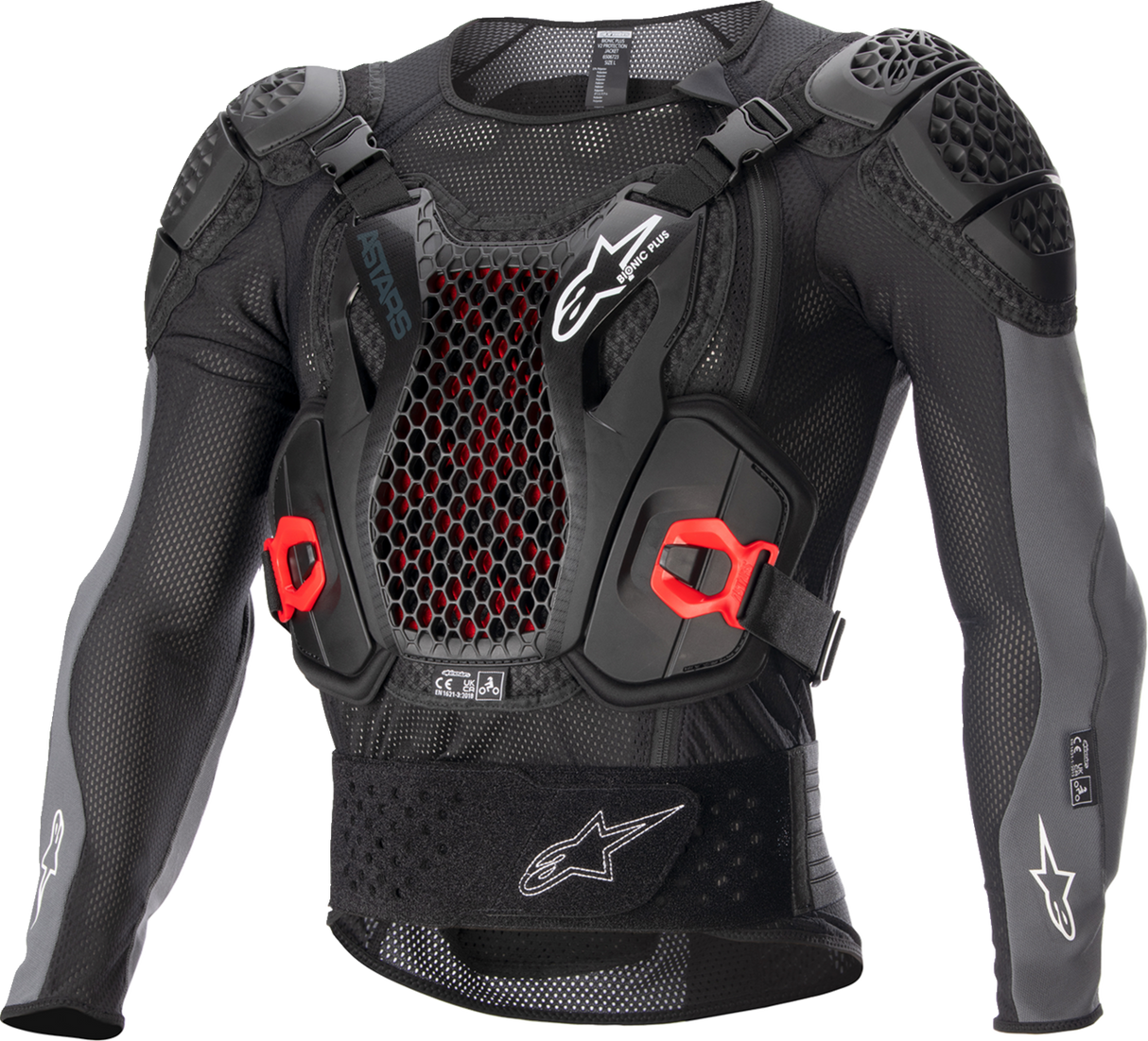 ALPINESTARS Bionic Plus v2 Protection Jacket - Black/Anthracite/Red - Medium 6506723-1036-M