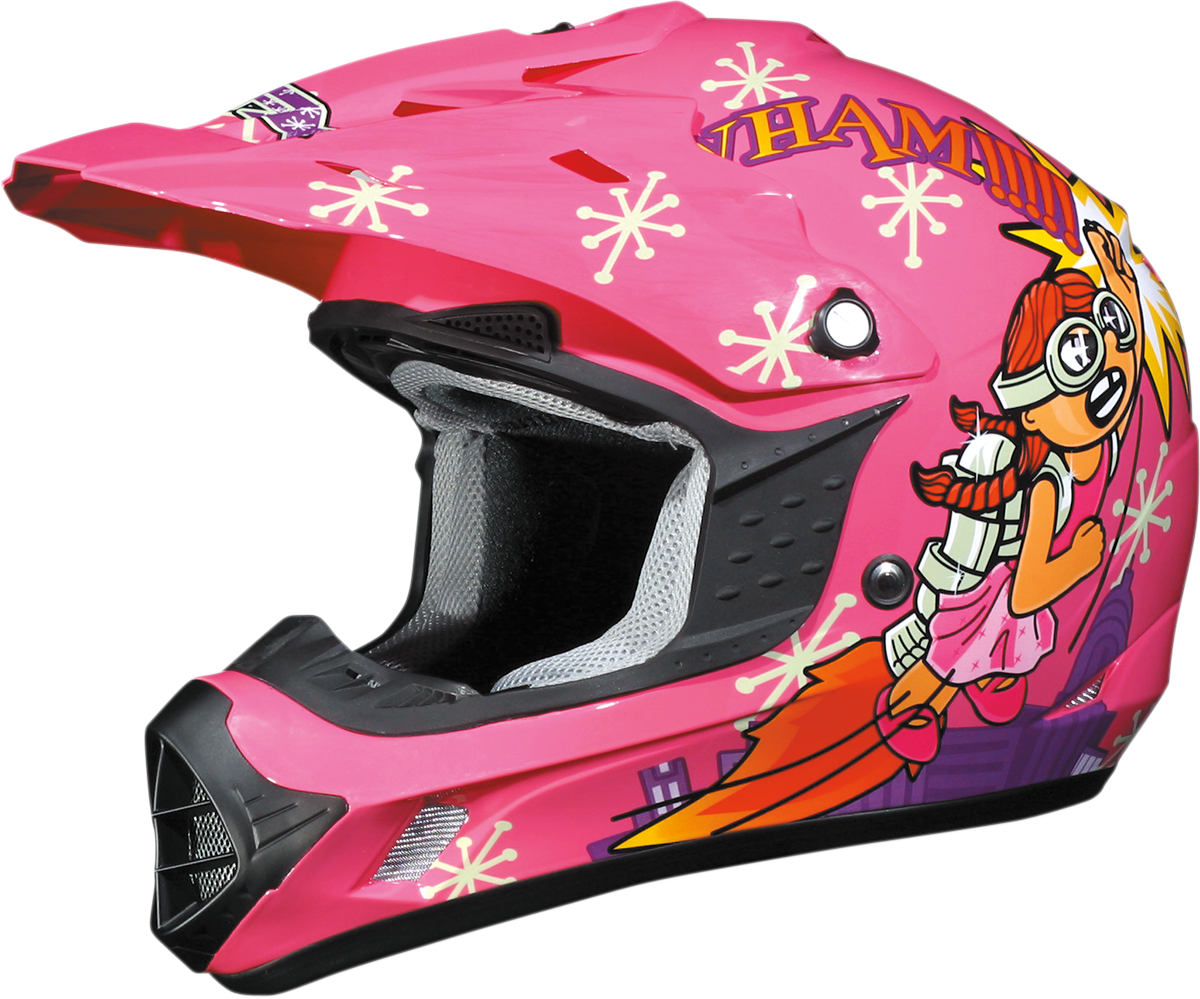 AFX FX-17Y Helmet - Rocket Girl - Medium 0111-0579