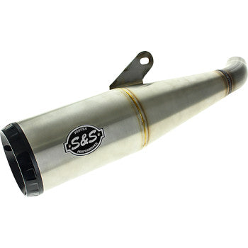 S&S CYCLE Grand National Slip-On Muffler - Brushed Stainless Steel Fits Harley Davidson 2024 X 500  550-1114