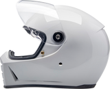 BILTWELL Lane Splitter Helmet - Gloss White - Large 1004-104-504