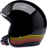 BILTWELL Bonanza Helmet - Gloss Black Spectrum - XL 1001-536-205