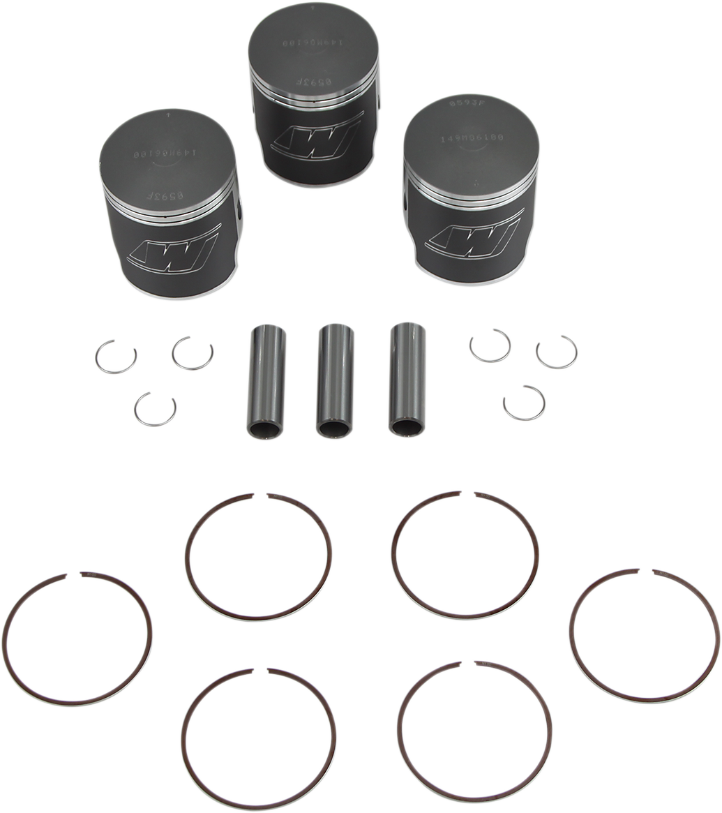 WISECO Piston Kit - Kawasaki 500 - 61.00 mm Forged K102