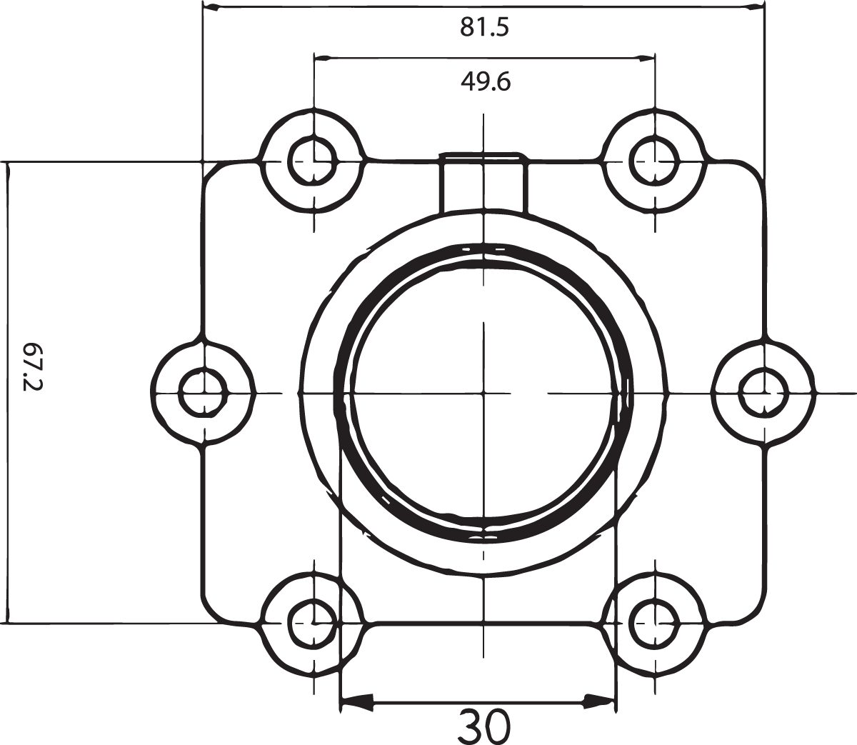 KIMPEX Carburetor Flange - Arctic Cat 301740