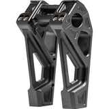 KODLIN USA Risers - Fastback - Includes Clamp - 6" - Black K55129