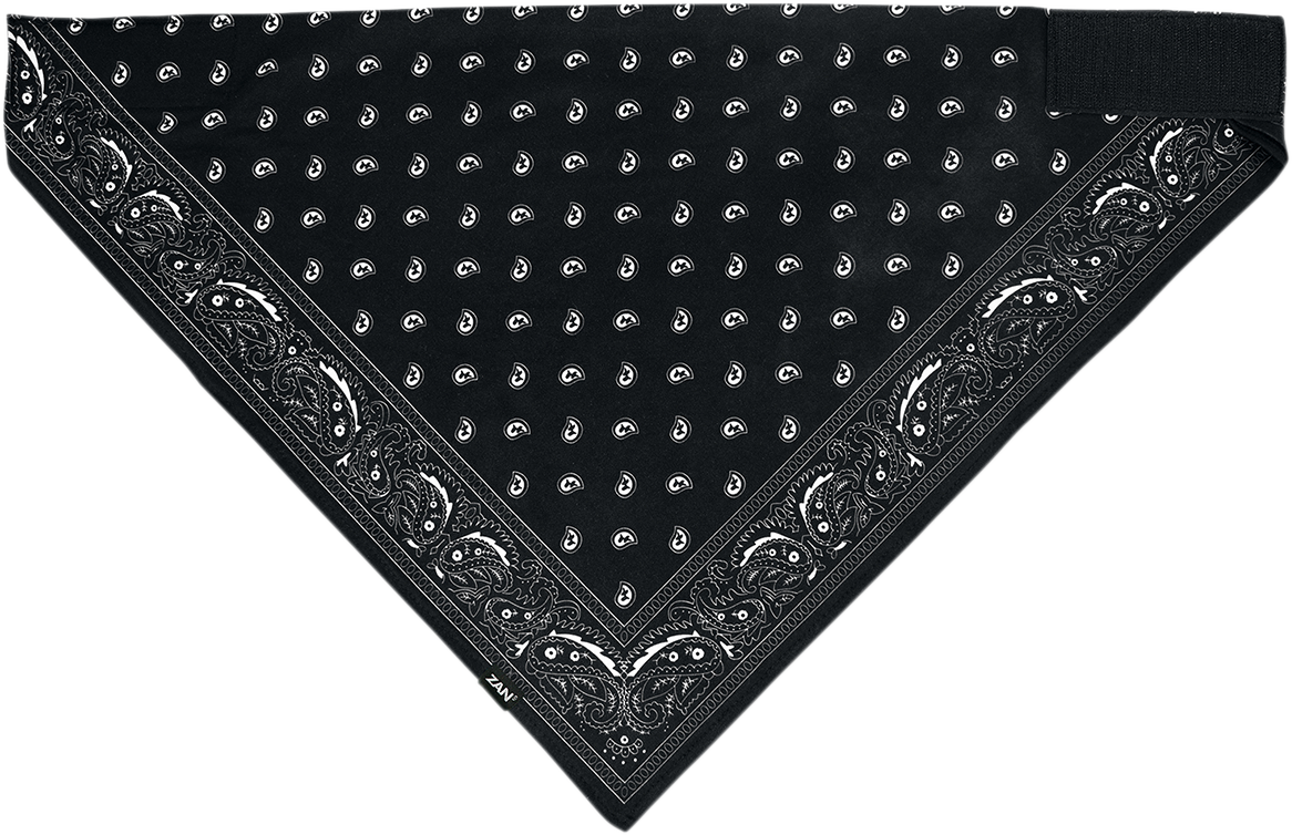 ZAN HEADGEAR SportFlex Bandana - Black Paisley BL101